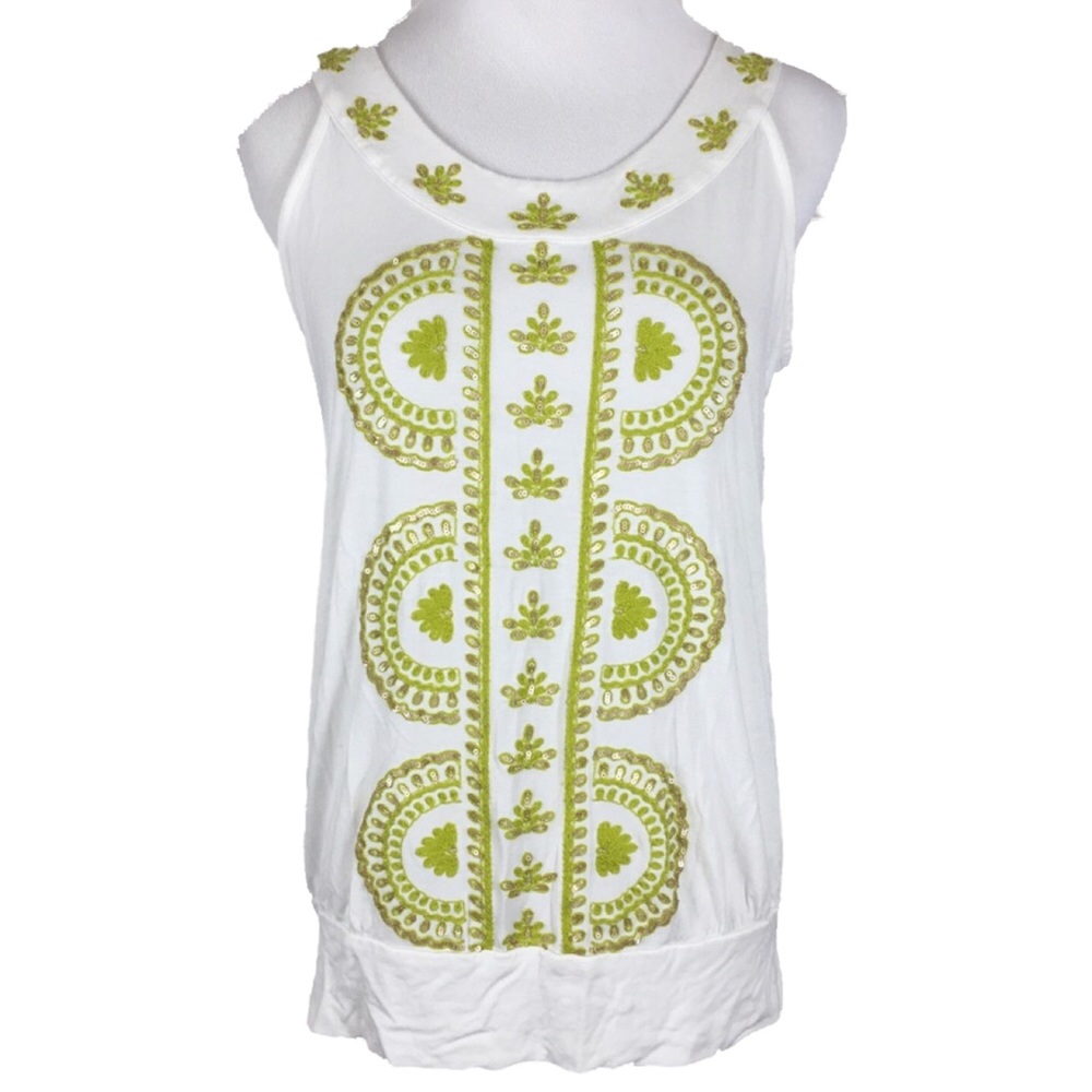 Alfani Small Woman's Sleeveless Sequin Boho Top